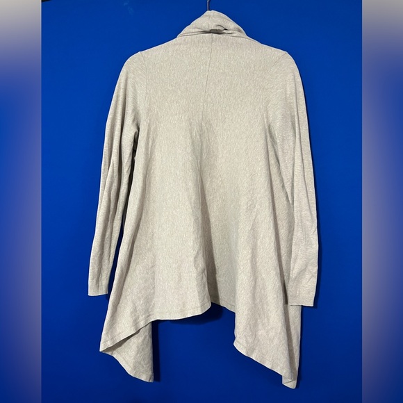 Eileen Fisher 100% Cotton Shawl Collar Cardigan S Taupe - Picture 5 of 5